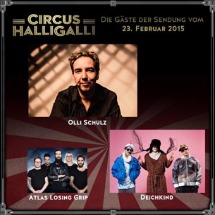 ATLAS LOSING GRIP: Guest appearance in German TV show „Circus Halli Galli“!