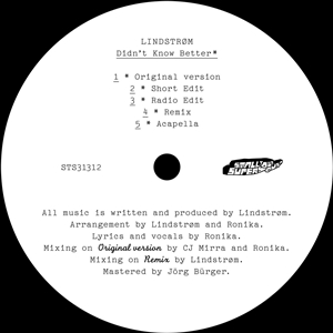 LINDSTROM - DIDN'T KNOW BETTER 137323