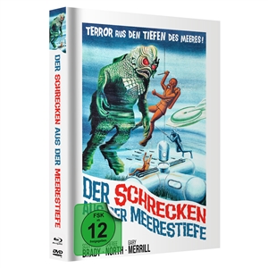 MEDIABOOK BLU-RAY, DVD + HÖRSPIEL CD - DER SCHRECKEN AUS DER MEERESTIEFE - COVER A 163821
